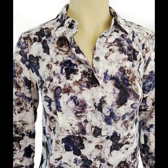 Vera Wang Floral Tunic XS NWT - Picture 3 of 5